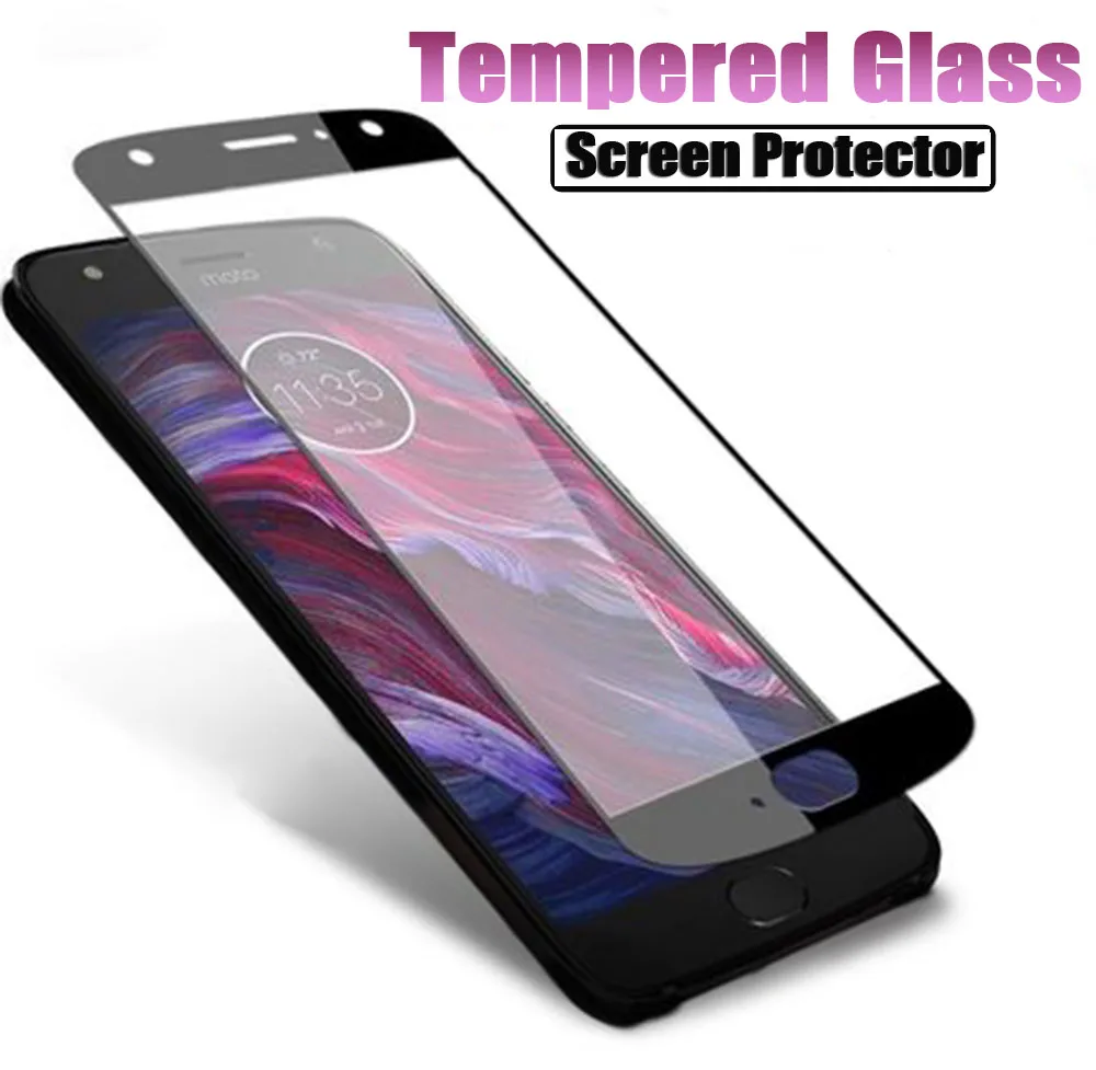 HD полное покрытие закаленное стекло для Motorola Moto E4 плюс экран протектор G6 играть G 6