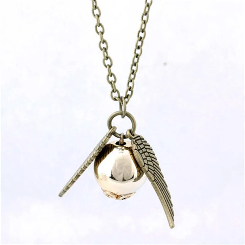 

Golden Globe sacred chant charm pendant necklace selling bronze ancient silver Snitch and the Deathly