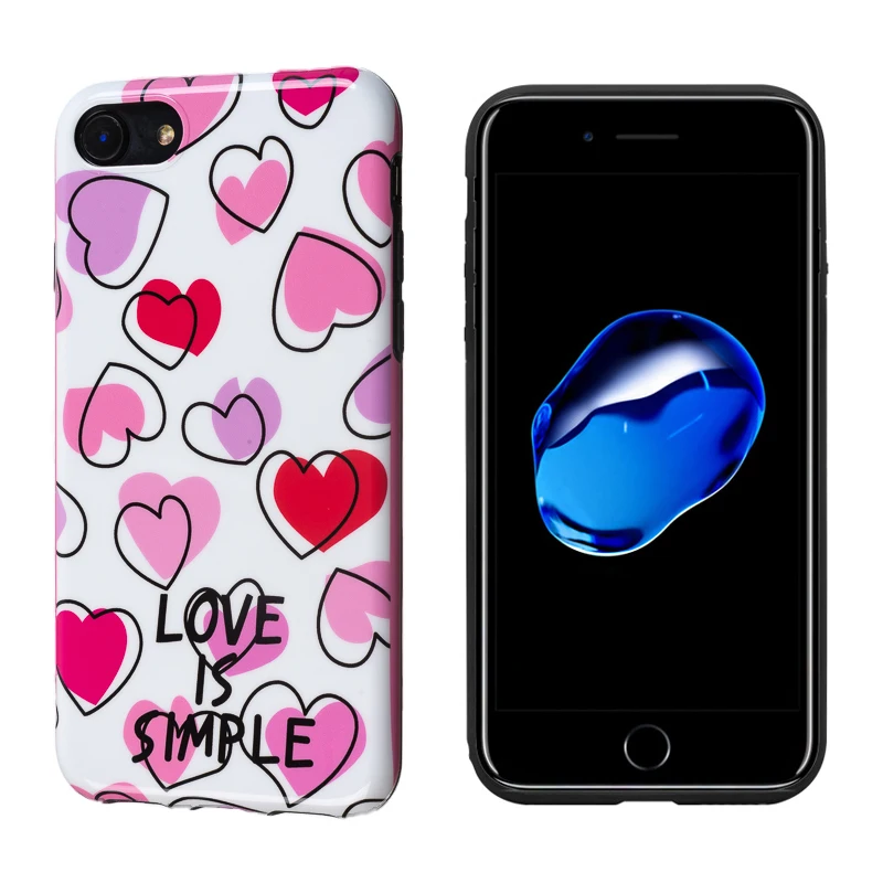 Роскошный Глянцевый Мягкий силикон imd чехол для Apple iPhone 7 8 Plus X 10 XS Max XR 6S 6 Чехол