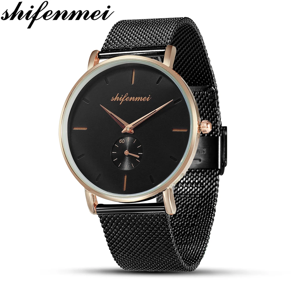 

Shifenmei 2019 New Fashion Sports Mens Watches Top Brand Luxury Waterproof Minimalist Bracelet Ultra-Thin Watch Men Quartz Clock
