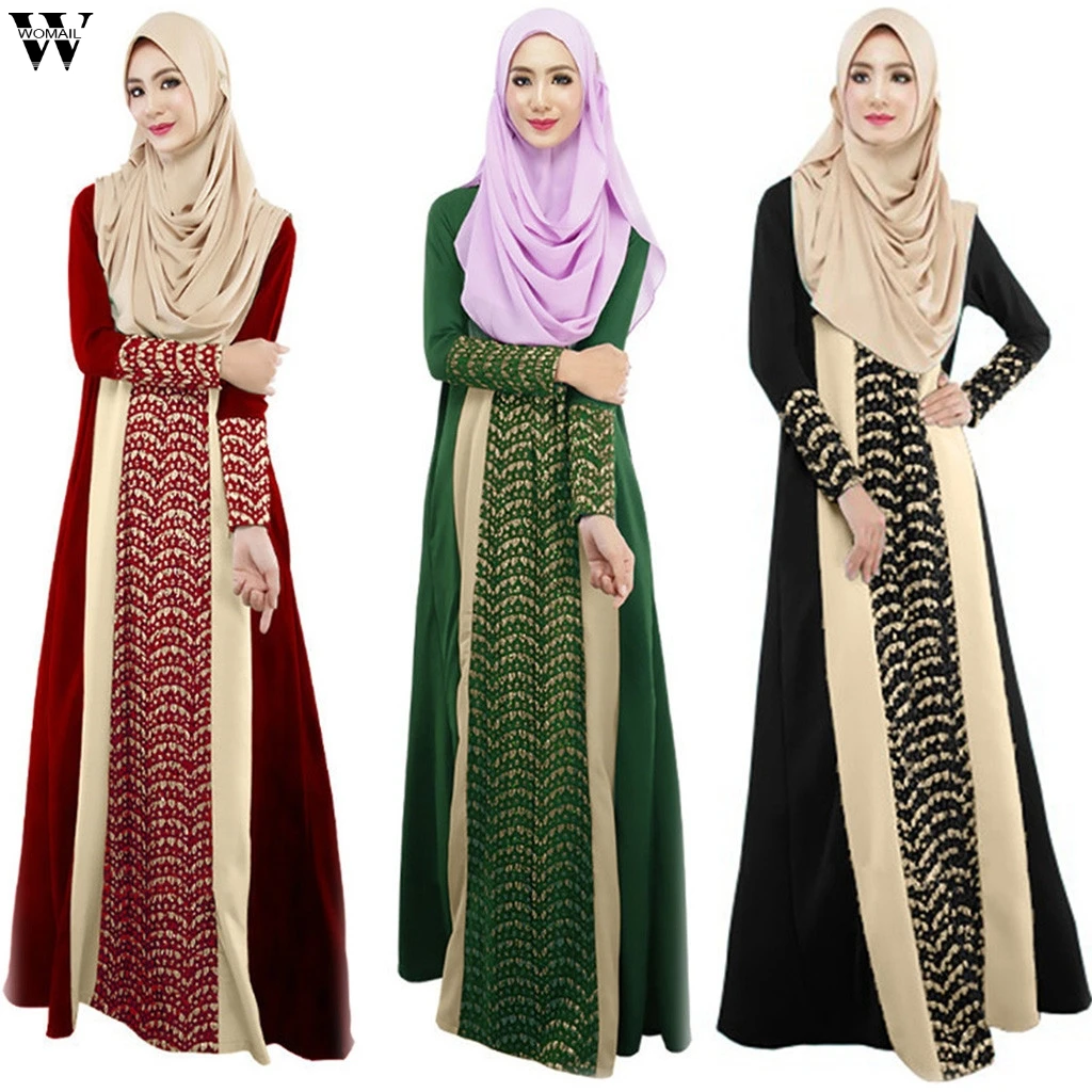 

Hot Islamic Clothing for Women Long Sleeve Muslim Dresses Muslim Dress Arab Ladies Caftan Kaftan Malaysia Turkish Mar7