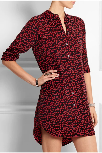 red love heart dress