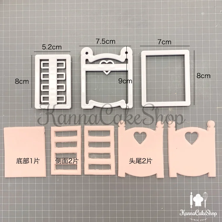 Стерео детская кровать плесень стерео детская коляска полые детские кровати рулон сахара детская кровать плесень детский Фондант для форм кекса детская кровать