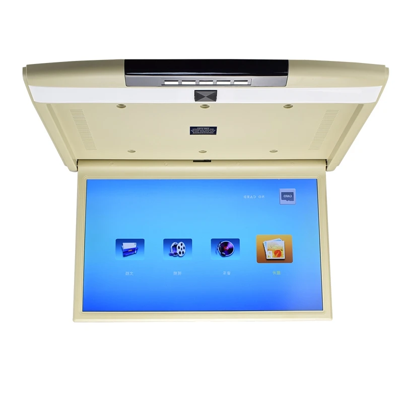 

Universal 17.3" Monitor 1080P Video HD Digital TFT Screen Car Roof Player LCD Roof Mounted Monitor IR FM Transmitter USB SD HDMI