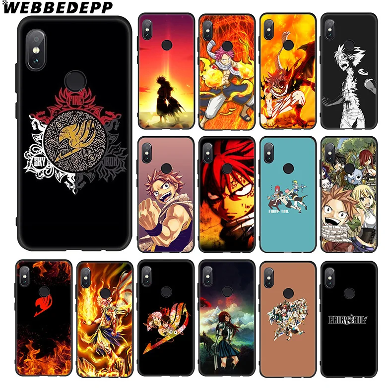 WEBBEDEPP Fairy Tail Anime Soft Case for Xiaomi 9 8 SE 6 A1 A2 Lite MIA1 MIA2 MI8 MI6 MAX 3 POCOPHONE F1 Cover |