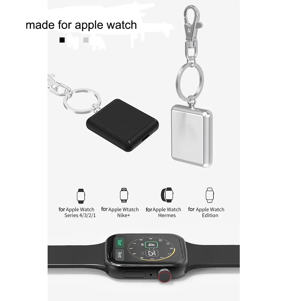 Беспроводное зарядное устройство для IWatch серии 4 3 2 1 Металл + закаленное стекло