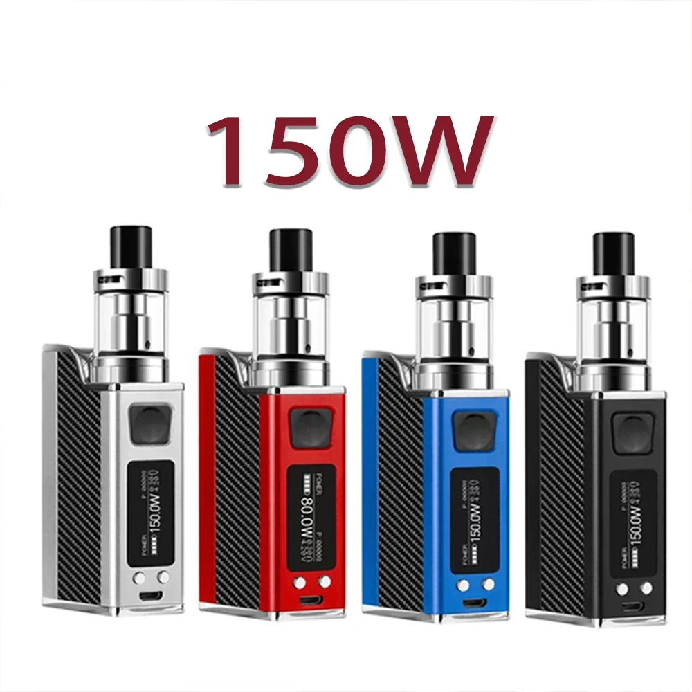 

Original Vape Electronic Cigarette Box Mod kit 150W Vaporizer Hookah Vaper e Cigarettes 1500mAh battery lcd display Big Smoke