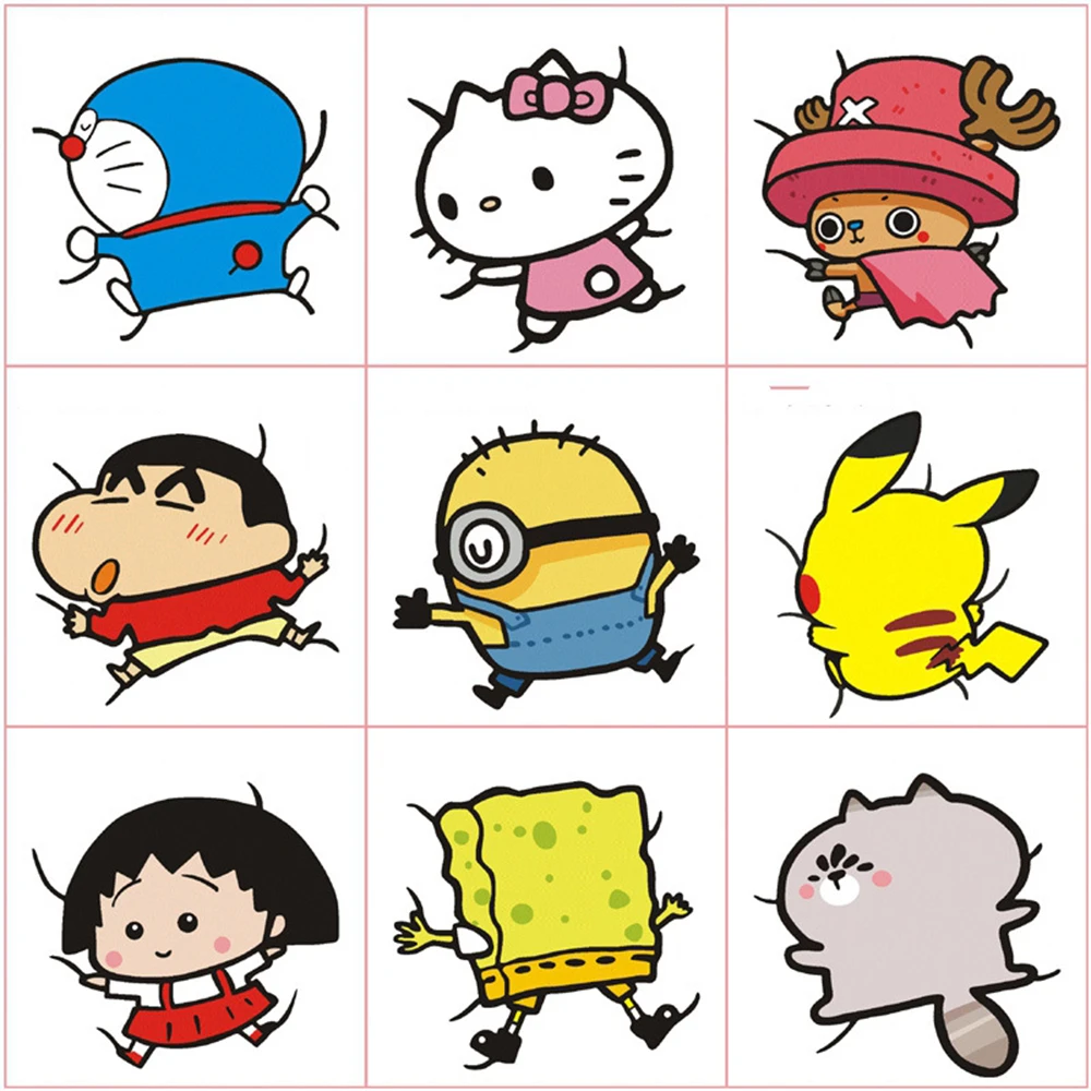 

Aliauto Car Accessories Cartoon Doraemon Hello Kitty Chopper Minion Seize The Body Funny Car Sticker And Decal For Ford Focus