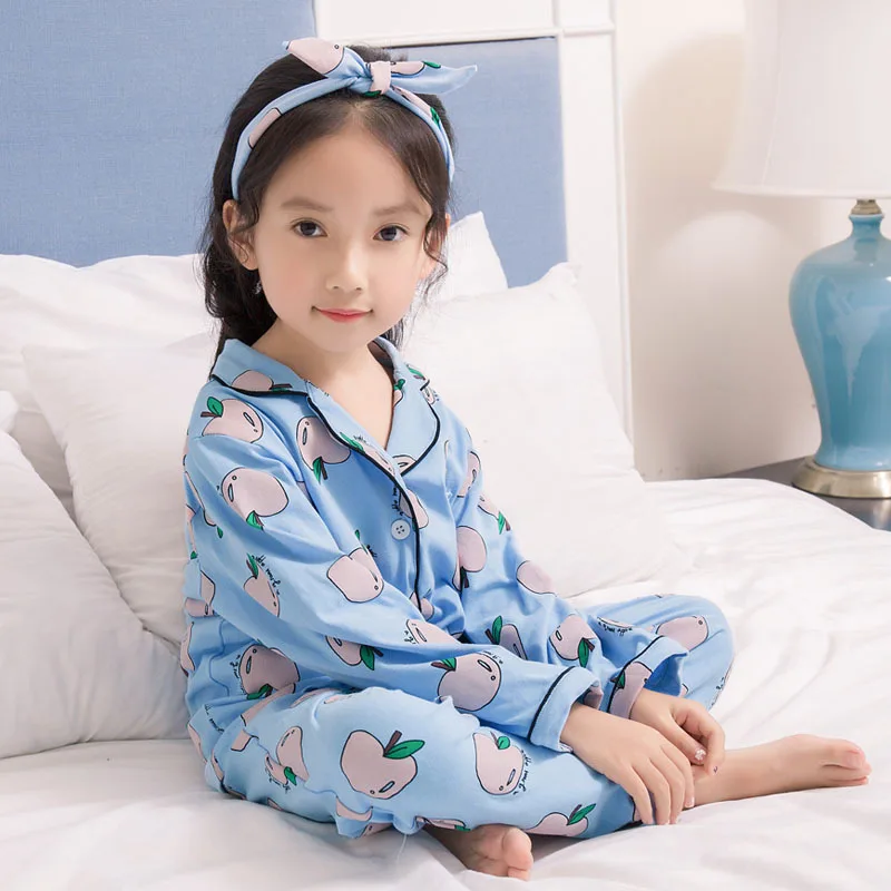 Girls Kids Sets Pajamas 2pcs Cartoon Cotton Soft Nightwear Princess ...