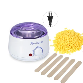 

US Plug Professional Warmer Wax Heater Mini SPA Epilator Paraffin Wax Machine +100g Hard Wax Beans Depilatory Hair Removal Tool