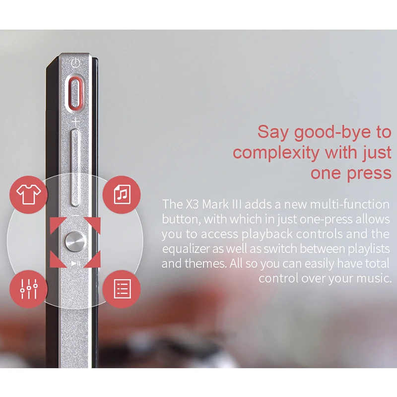 Портативный аудиопроигрыватель FIIO X3 Mark III Hi Res сбалансированный Bluetooth 4 1 DSD DAC MP3