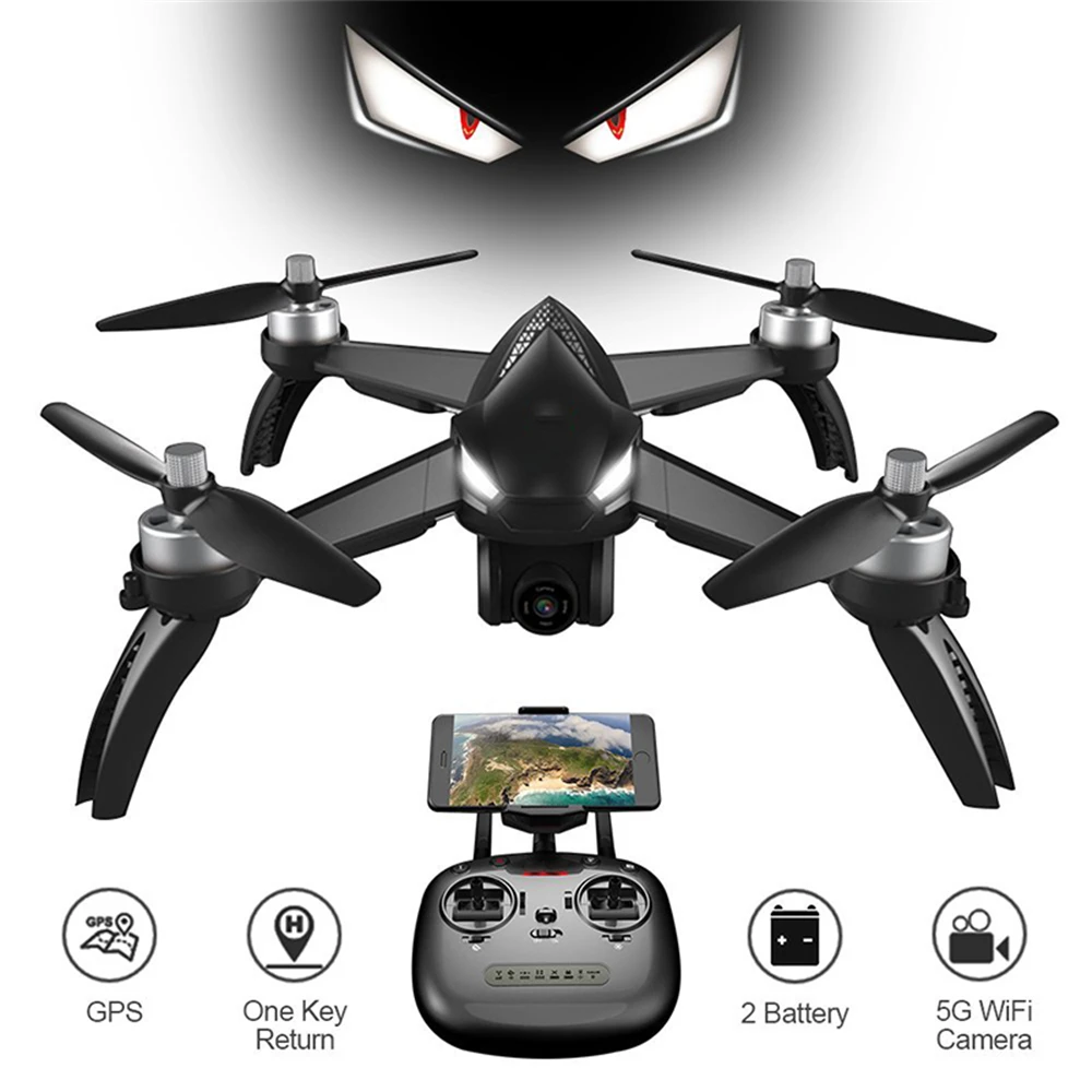 

5W 1080P 5G Wifi FPV Camera GPS Drone RC Helicopter Altitude Hold RC Drone Selfie Quadcopter extra battery