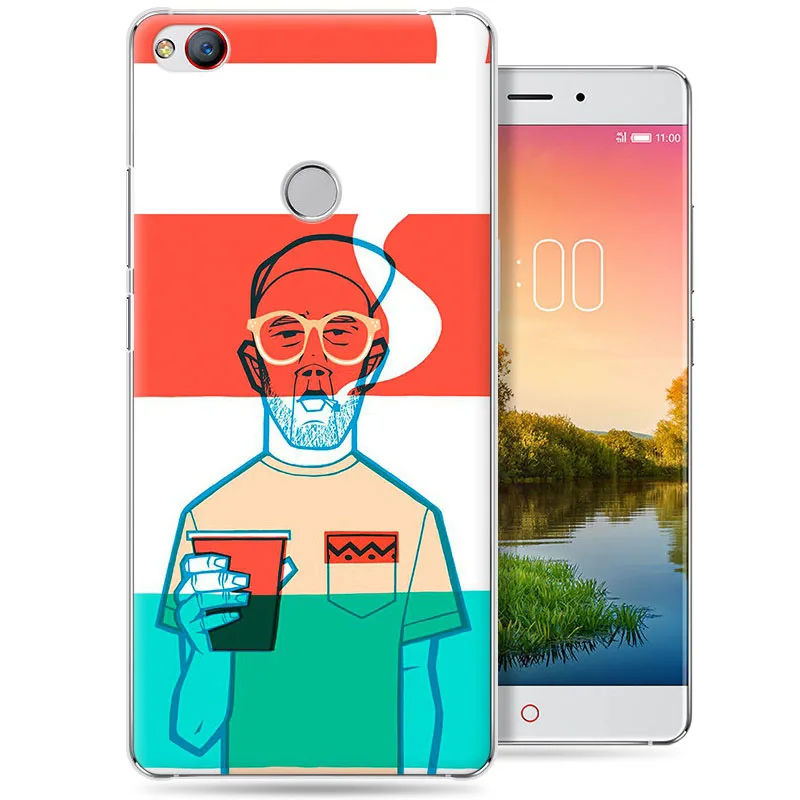 A+ качество 5," для zte Nubia Z11 NX531J чехол 3D мультфильм полный Чехол картина с ракушками задняя крышка чехол для zte Z 11 NX531J