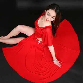 

New Women Belly Dance Costume Oriental Dancing Clothing Top+Skirt Suit for Womens Girls belly dance wear DW011