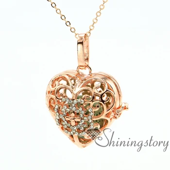 

heart essential oil diffuser necklace diffuser pendant wholesale perfume locket aromatherapy pendants wholesale rhinestone metal