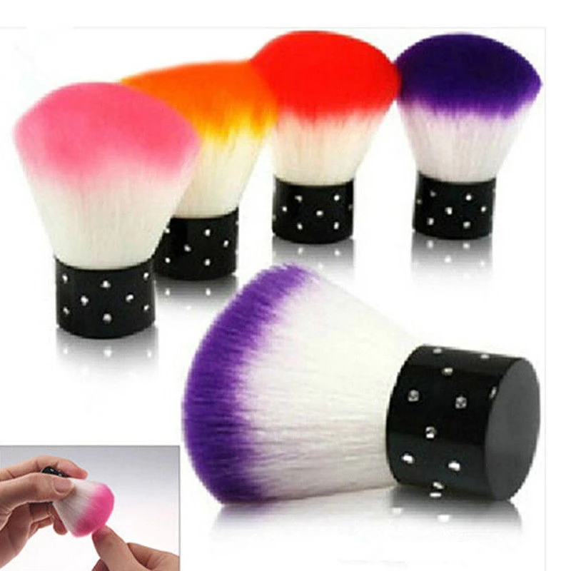 Порошок стразовый Nail Art Пыль кисть для акриловых UV Gel очиститель снятия макияжа |