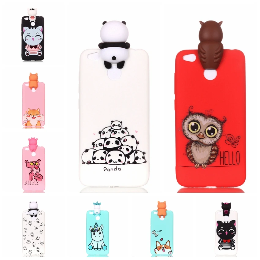 For Coque Xiaomi Redmi 4X Case 3D Cartoon Toy Owl Panda Unicorn Cat Soft Silicon Back Cover |