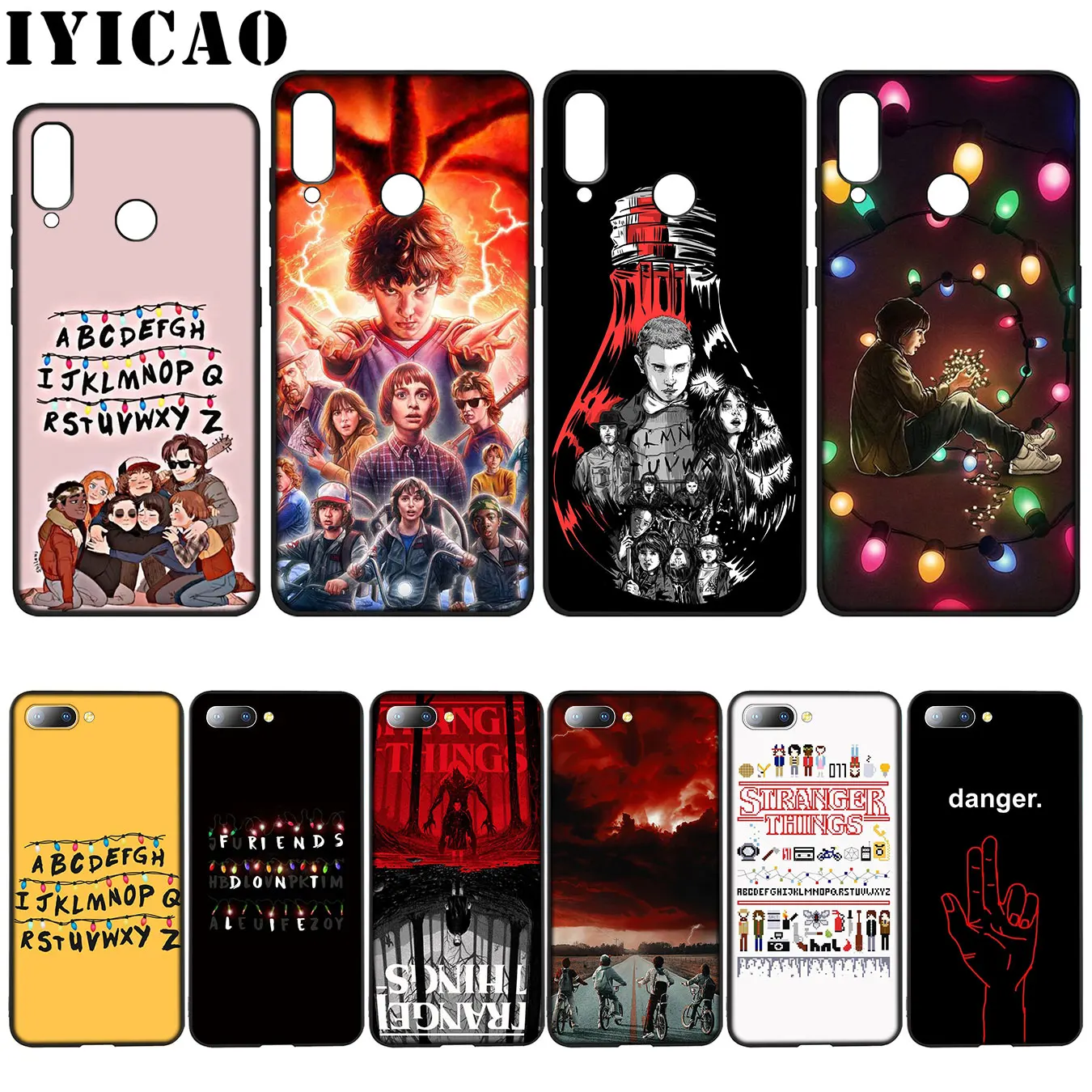 

IYICAO Stranger Things Stylishness and Elegance Soft Case for Huawei Y7 Y6 Prime Y9 2018 Honor 8C 8X 8 9 10 Lite 6A 7C 7X 7A Pro