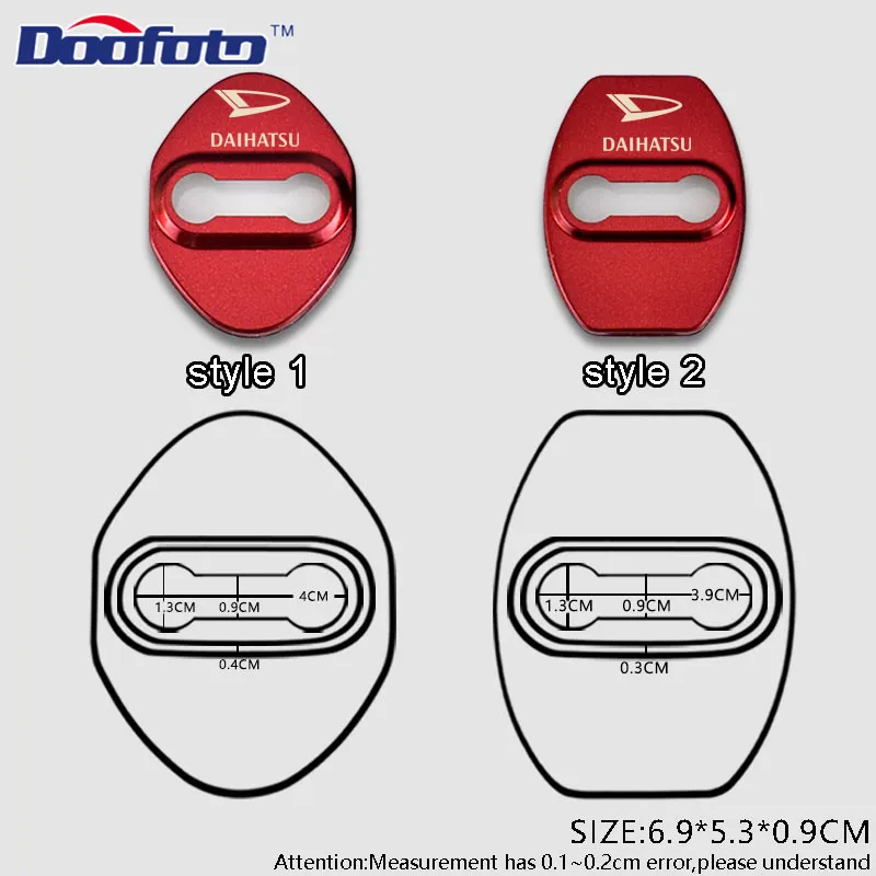 Doofoto автомобильный Стайлинг Автоматический Дверной замок украшения и защитный чехол для Daihatsu Terios Charade Mira аксессуары автостайлинг