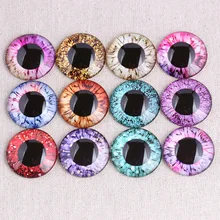 Shukaki круглый стеклянный кабошон для фотосъемки, 8 мм, 10 мм, 12 мм, 14 мм, 16 мм, 18 мм, 20 мм, 25 мм, 30 мм