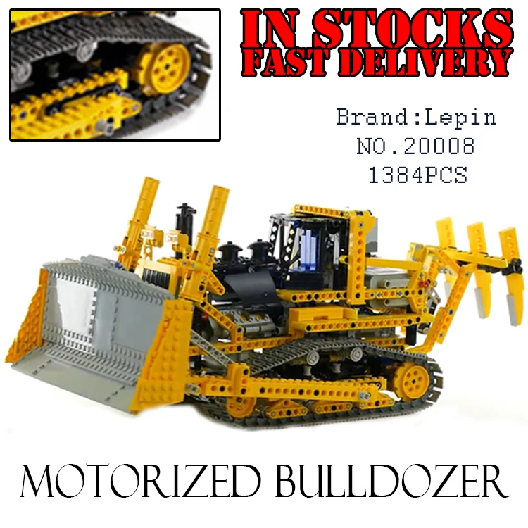 

LEPIN 20008 technic series 1384pcs the bulldozer Model Building blocks Bricks Compatible 8275 toys for children gifts brinquedos