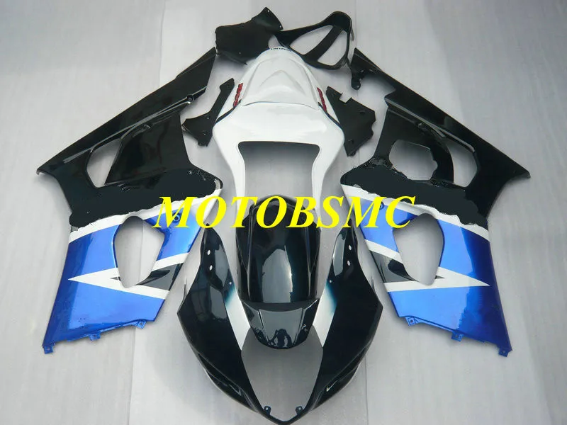 Изготовленный На Заказ набор обтекателей для GSXR1000 K3 03 04 GSXR 1000 2003 2004 ABS синий белый