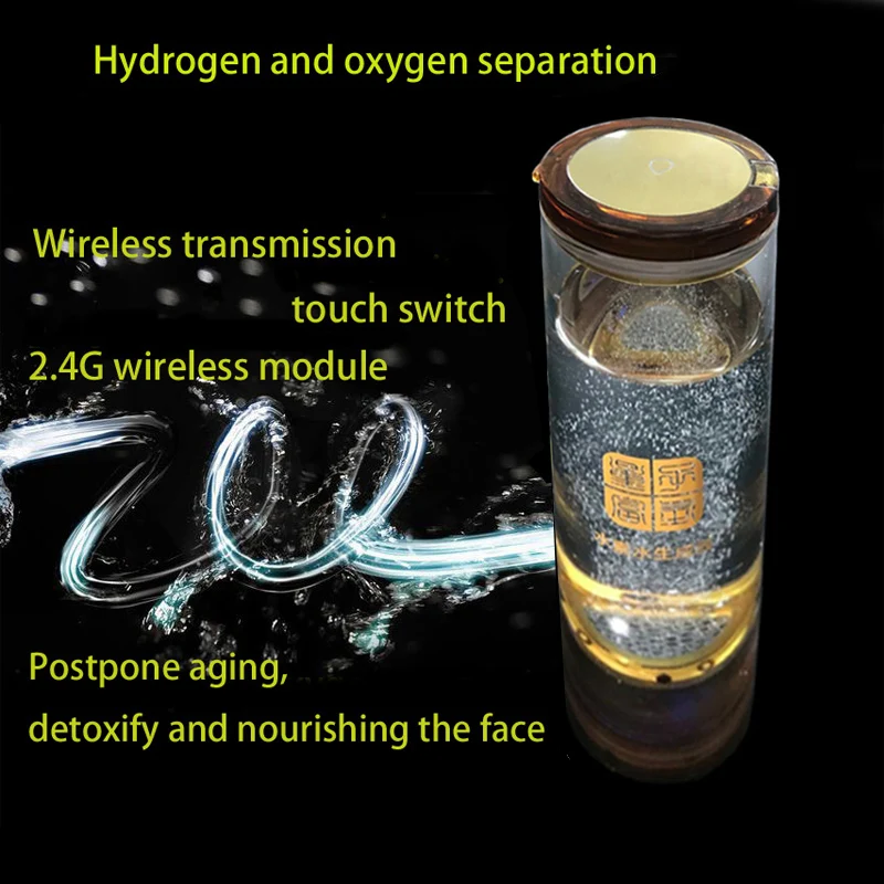 

500ML SPE Hydrogen Rich Generator Drink Alkaline Water Bottle/Cup Ionizer Titanium Electrolysis High Pure H2 Improve Immunity