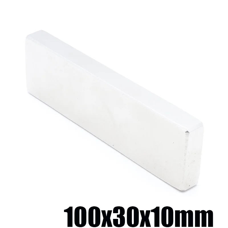 1 шт. 100x30x10 мм прямоугольный магнит 100*30*10 всасывающие неодимовые магниты лист Neodimio