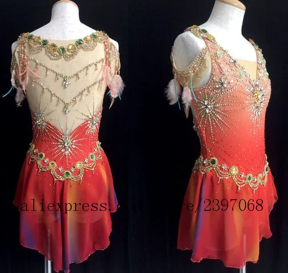 ice skating dresses for girls competition figure skating dresses red