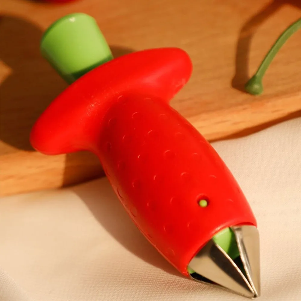 Творческий клубника Huller фруктовый лист удаления стеблей устройство томатные стеблей Spillter стволовых удаления кухонные аксессуары инструмент