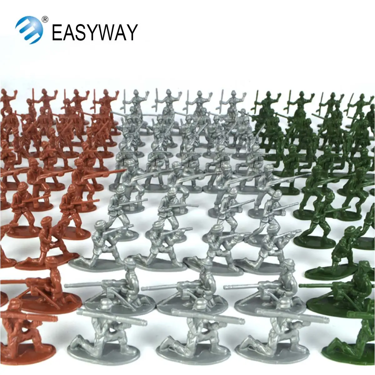EASYWAY мини пластиковые Зеленые модели мальчиков Набор фигурок солдат