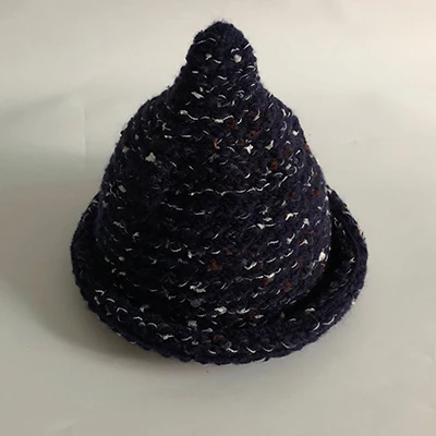 ZJBECHAHMU/весенние модные однотонные винтажные элегантный шерстяной теплый шапочки-шапочки для девочек, детские зимние шапочки, новинка года