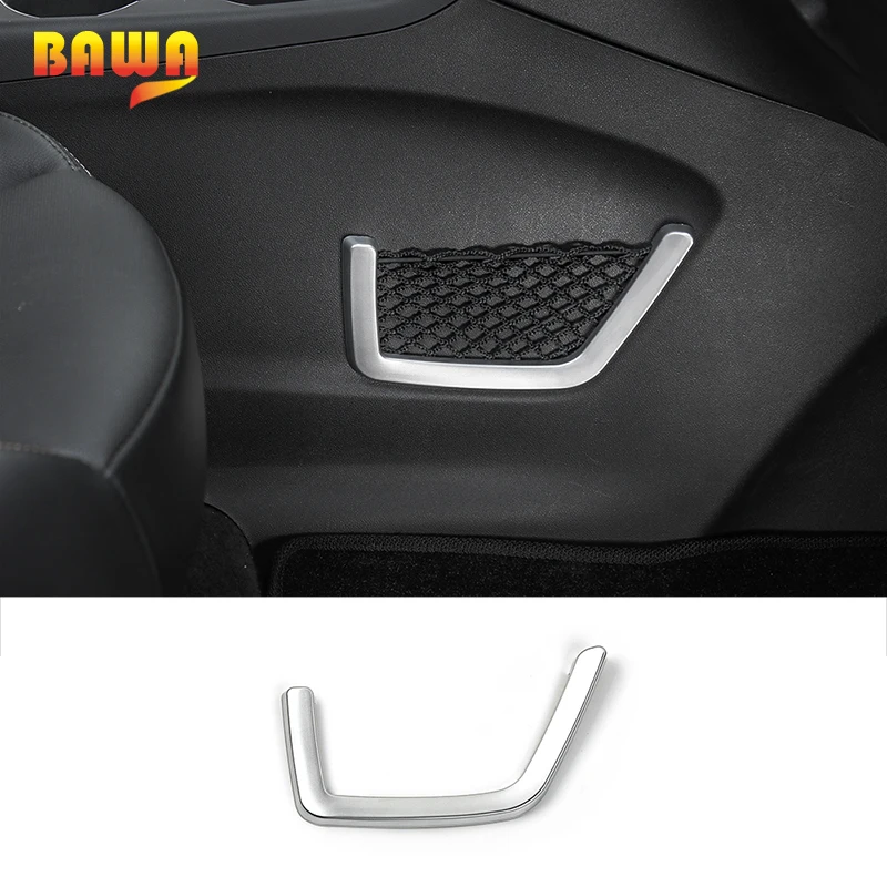 

HANGUP ABS Car Interior Copilot Storage Box Net Bag Decoration Trim Cover For Chevrolet Equinox 2017 Up Car Styling