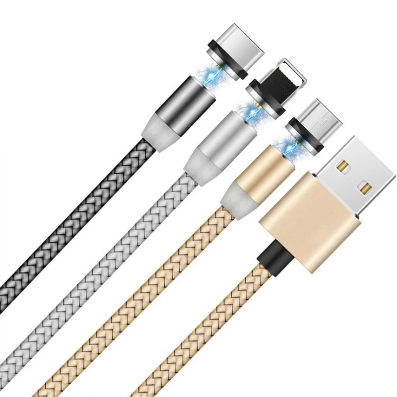 Магнитный зарядный кабель Micro USB для Samsung S3 S4 S6 A6 A10 J4 J7 светодиодный Xiaomi 7A Redmi 5 Plus 6A 5A