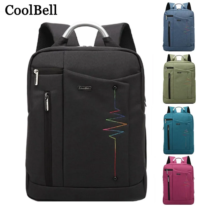 

CoolBell Waterproof handbag Travel Large Capacity Backpack for macbook pro 15 15.4 15.6 inch 14 Teenagers Notebook laptop cover