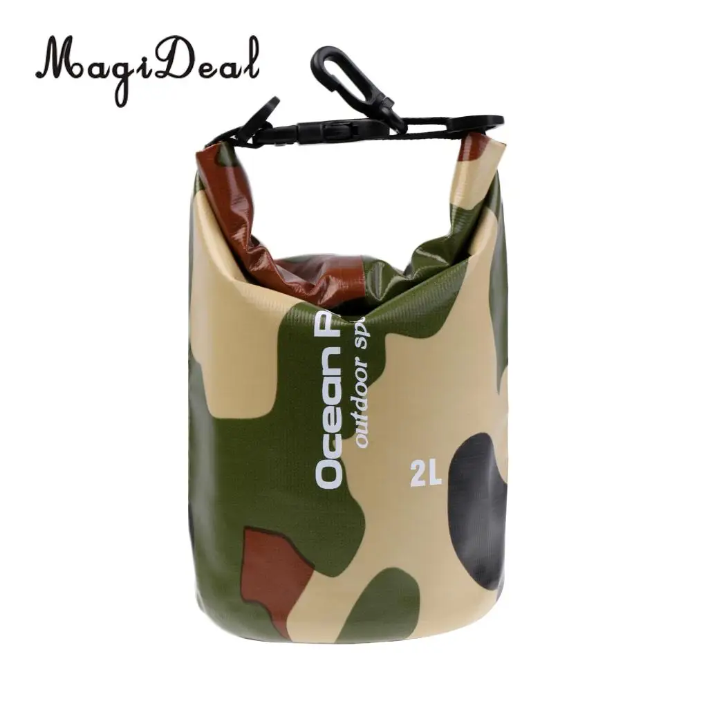 MagiDeal Camo Waterproof Dry Bag Sack Pouch Outdoor Sports Swimming Rafting Kayaking Boating 2L 5L 10L 15L 20L 30L
