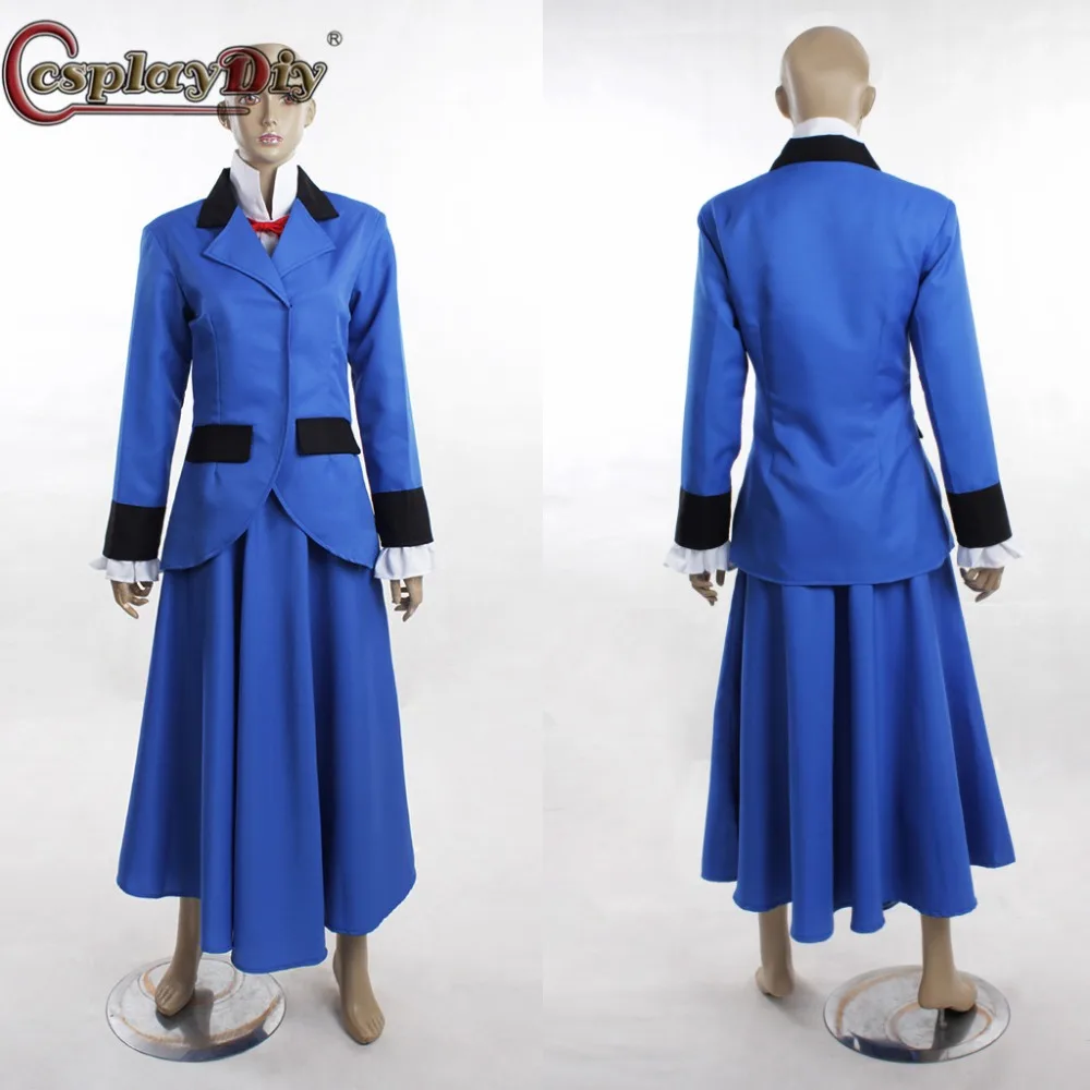 Косплей diy Mary Poppins Nancy голубое платье костюм одежда на Хэллоуин для косплея костюм на заказ