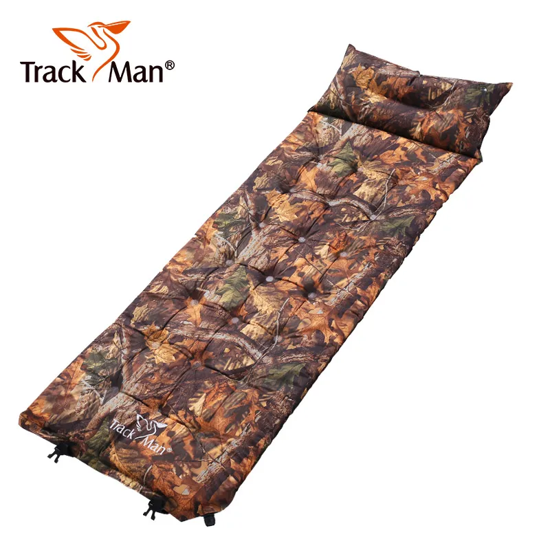 Outdoor Self Inflating Sleeping Pad with Pillow Camping Tent Mat Travel