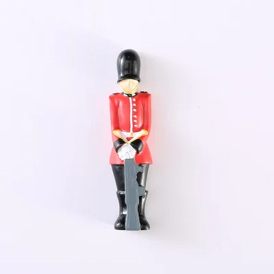 Британские наклейки на холодильник магнитные наклейки 3D Смола солдаты Букингемский дворец туристические сувениры - Цвет: Белый