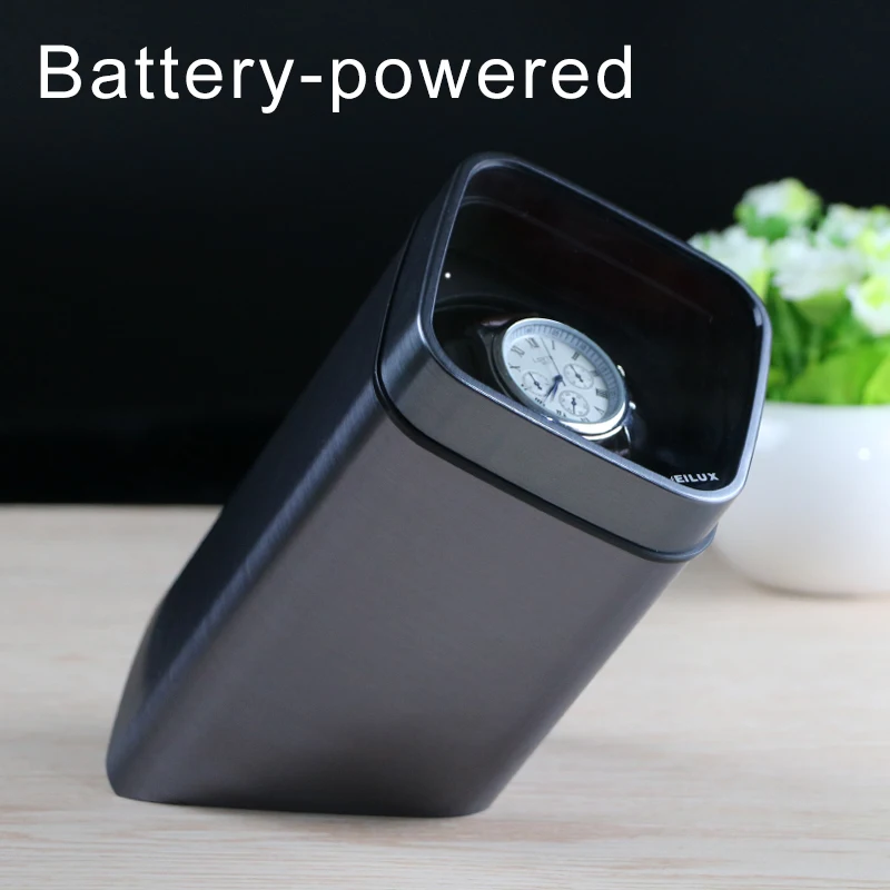 

ALUMINUM LAMINATED CUBICAL Single Watch Winder for automatic watches watch box automatic winder storage display case box
