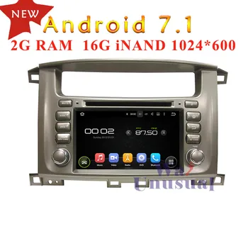 

WANUSUAL 7Inch 2G RAM Android 7.1 GPS Navigation for Toyota Lander Cruiser 100 1998 1999 2000 2001 2002 2003 2004 2005 2006 2007