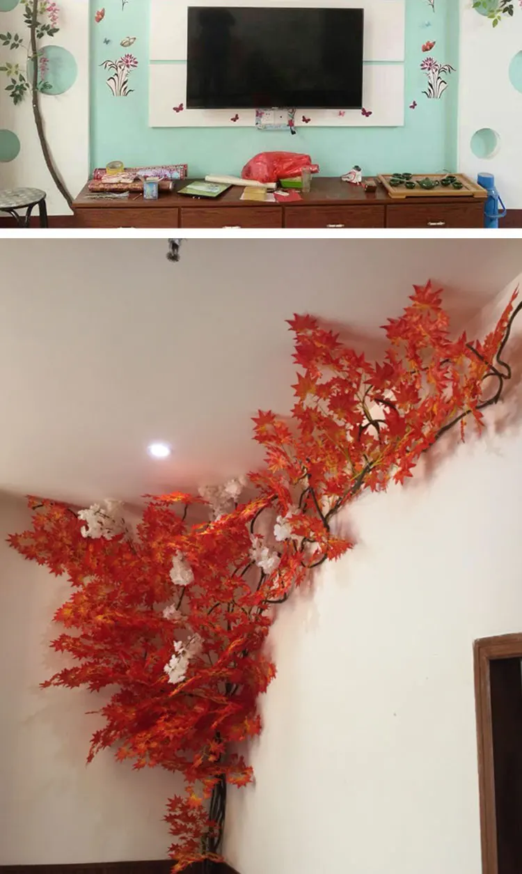 Натуральный Ротанг украшение в виде лианы ветки сухие ветки дерева искуственные цветы украшение