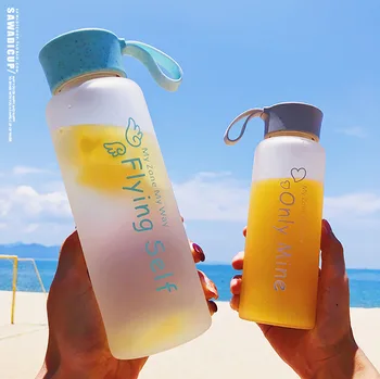 

Korean Glass Water Bottles Sport Bottles Gym Water Kids Sports Bottle Drinking Botellas Drinkware Otellas Para Agua Drink 50U28