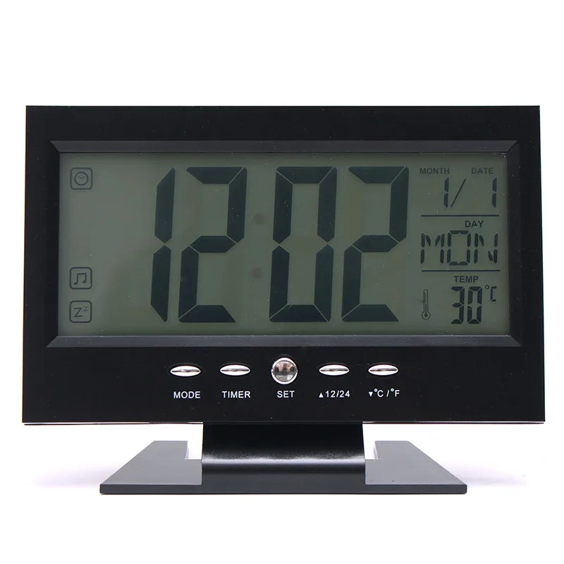 

Electronic Digital LCD Desk Clock Temperature Humidity Monitor Clock Thermometer Hygrometer Weather Forecast Table Clock