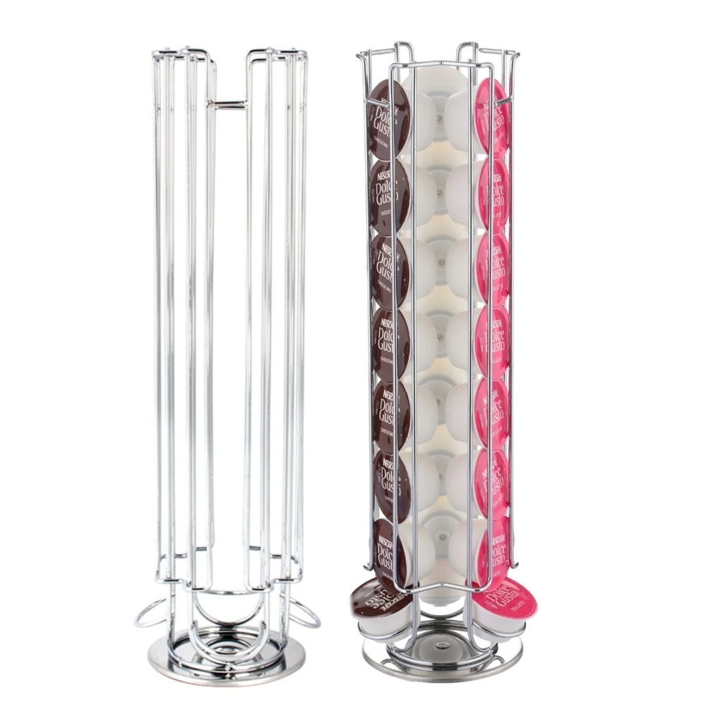 1PC Coffee Pod Rotating Holder Rack Capsule Stand Tower for Dolce Gusto 32 Capsulesin