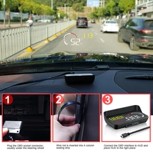 Высокое качество автомобилей Hud Head Up дисплей цифровой спидометр лобовое стекло проектор Reader двигатели для автомобиля об/мин неисправный код