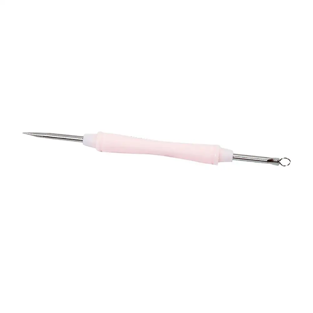 Double Loop Acne Needle Stainless Steel Acupuncture Needle Blackhead Acne Needle Acne Squeeze Device Make-up Tools For Face