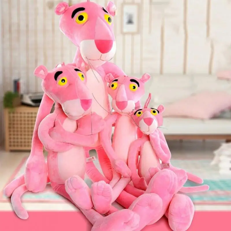 Милая непослушная Розовая пантера мягкая игрушка детская игрушка подарок плюшевая кукла 60 см Рождественское украшение