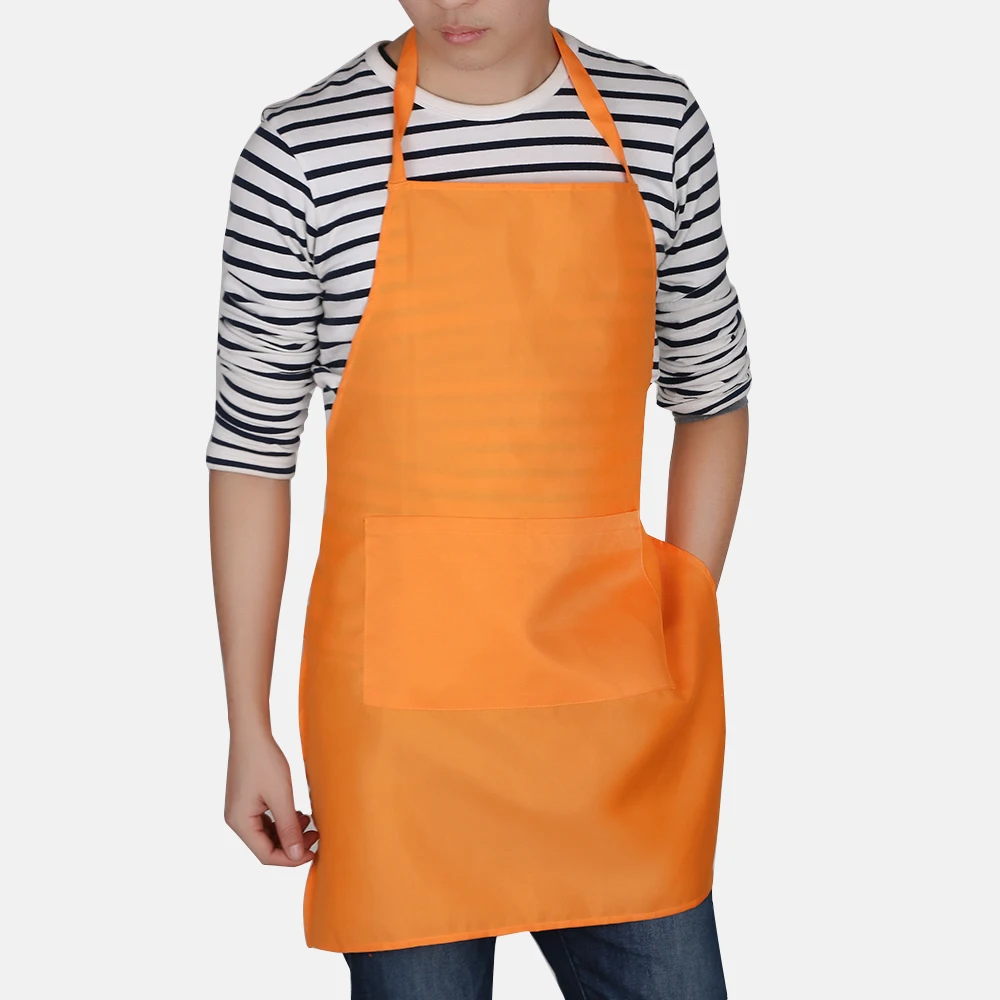 100% Cotton Chef Butchers Cooking Craft Professional Front Pocket Kitchen Aprons 