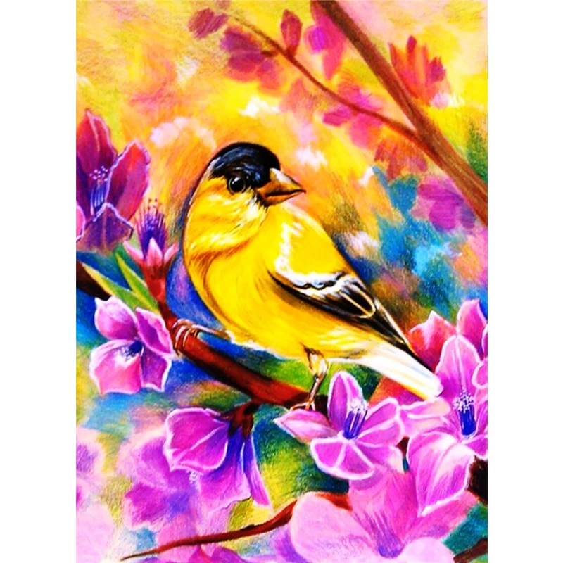 

Simulated Bird of Joy Diamond Painting Cross Stitch Embroidery Home Decor Gift Animal Mosaic Partern 5D DIY Handmade